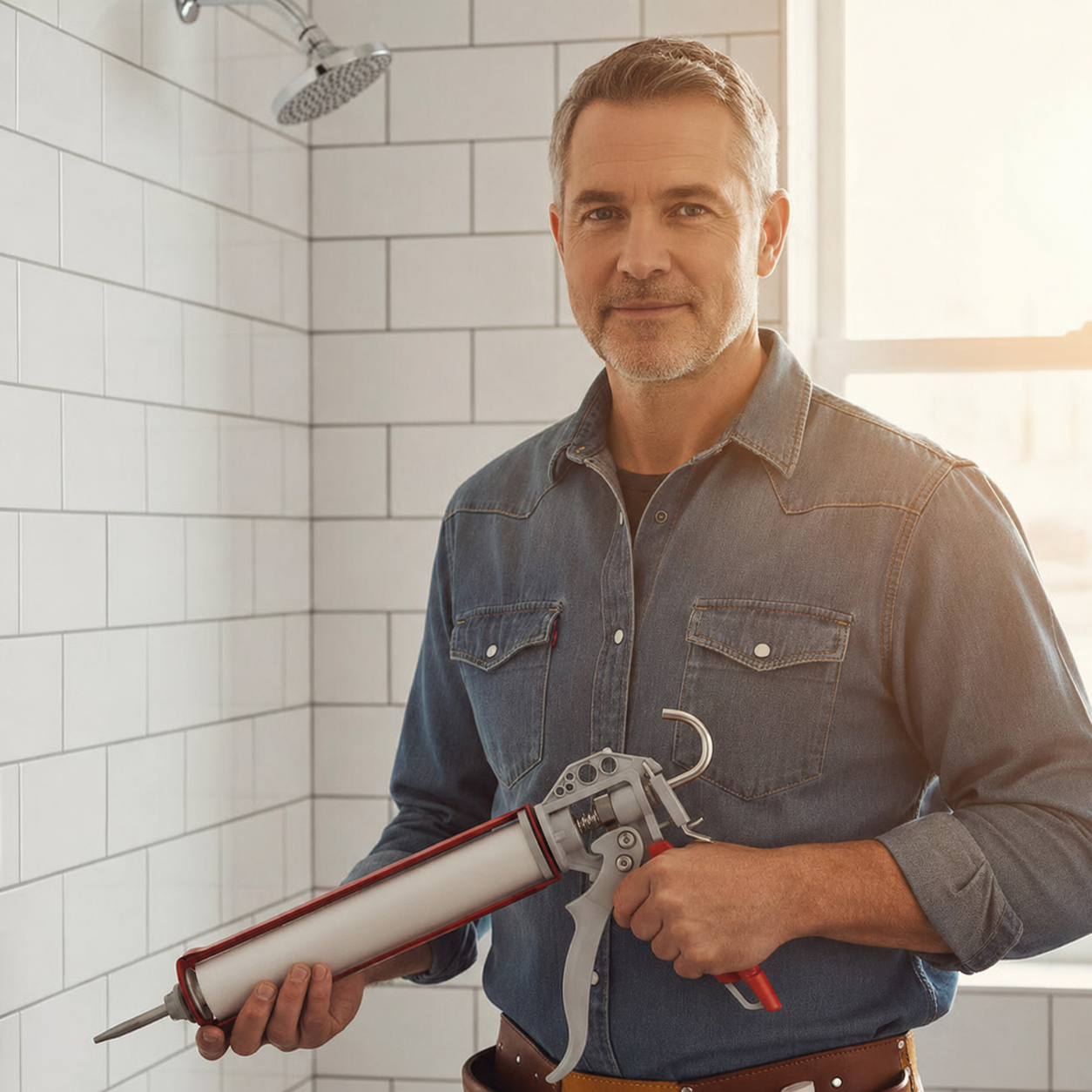 Bearing Caulking Gun With Rotating Barrel